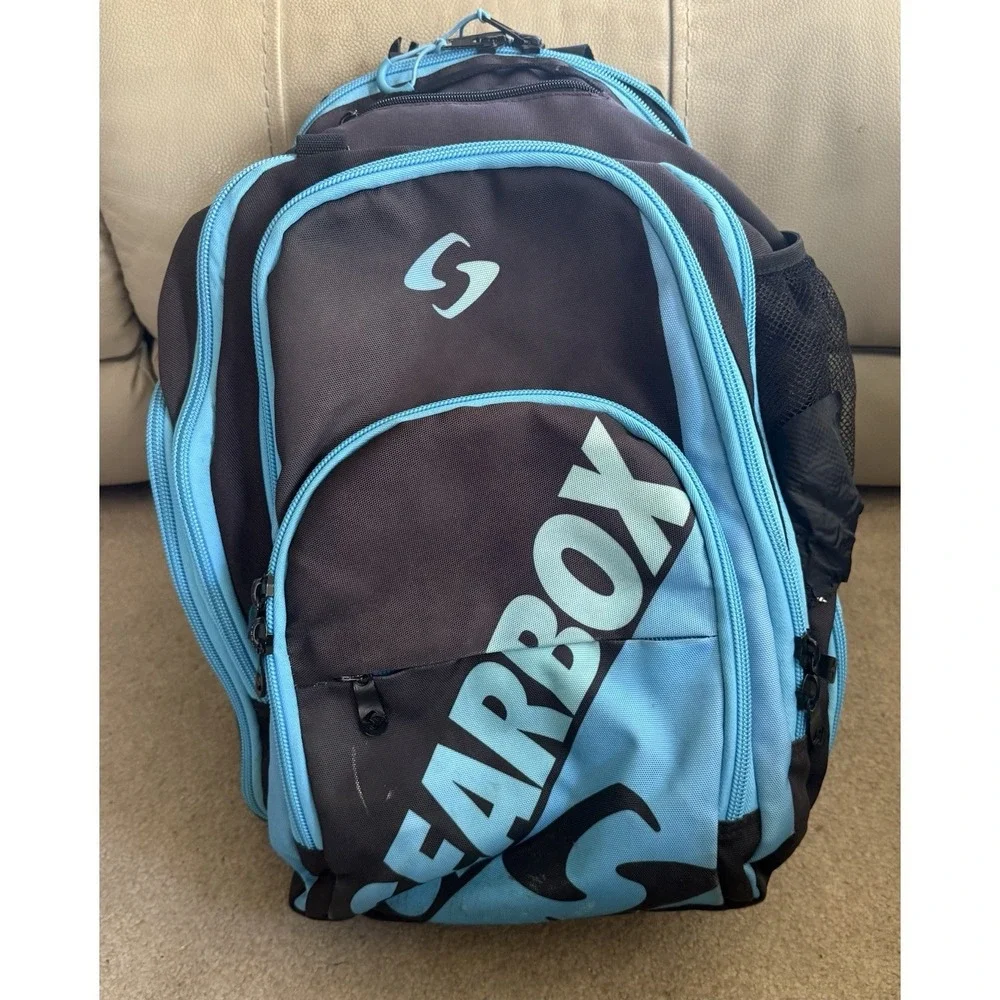 Gearbox Core Court‎ Pickleball Backpack 22 Black Blue, VGUC
